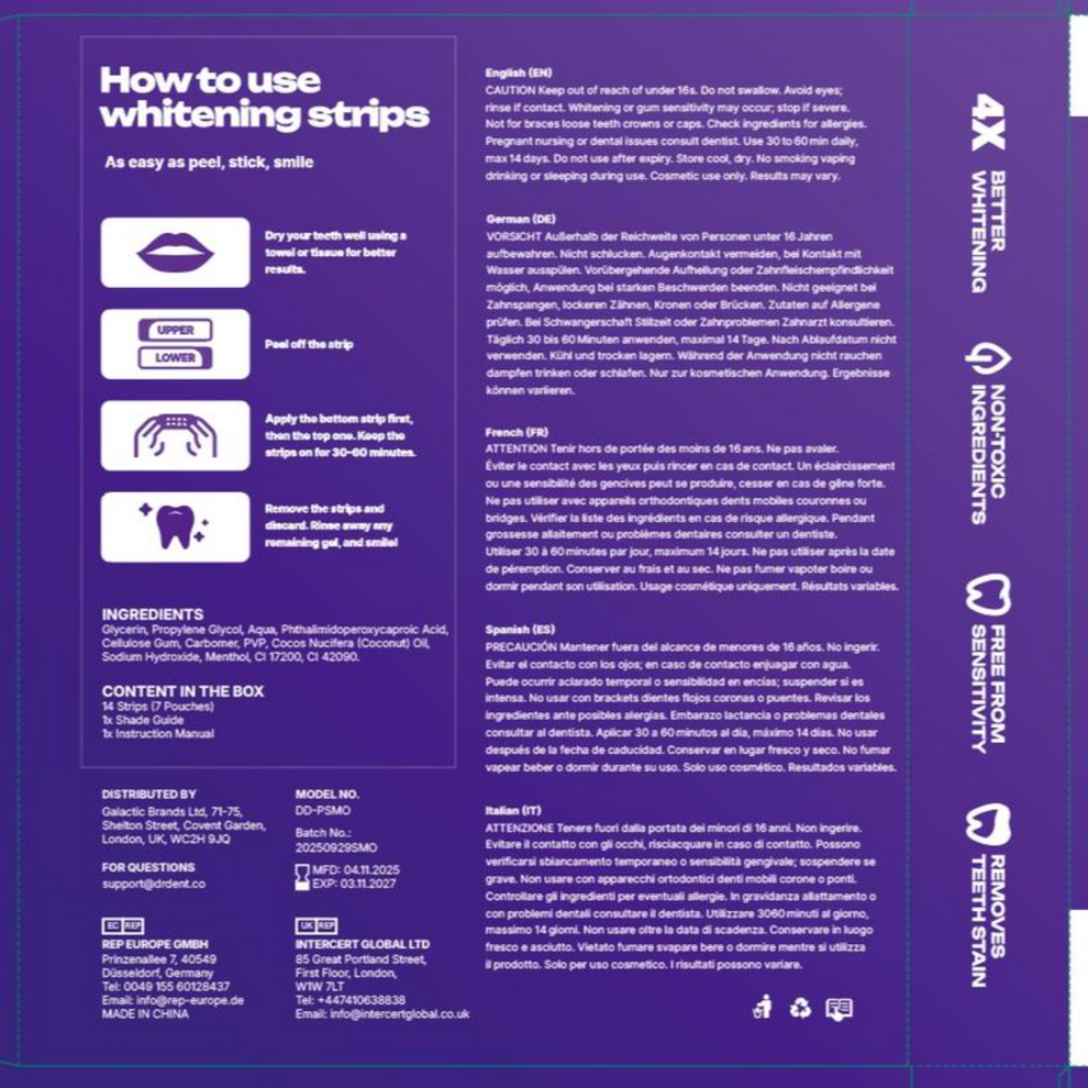 Whitiq™ Color-Correct Whitening Strips